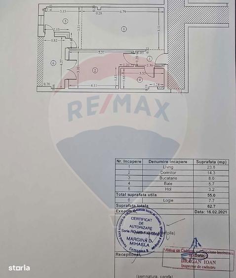 Apartament cu 2 camere, mobilat în Tei