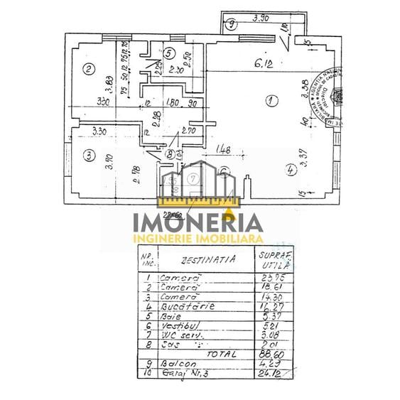 Apartament cu 3 camere decomandat, mobilat în Drumul Taberei