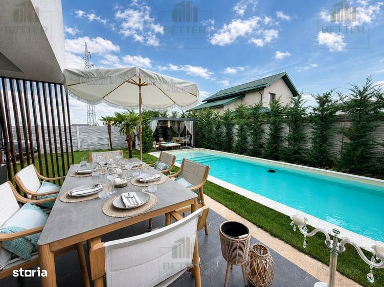 Vila individuala de vanzare in Berceni Piscina incalzita, Mobilata - 9