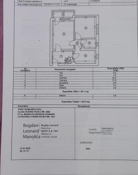 Apartament cu 2 camere decomandat în Sud