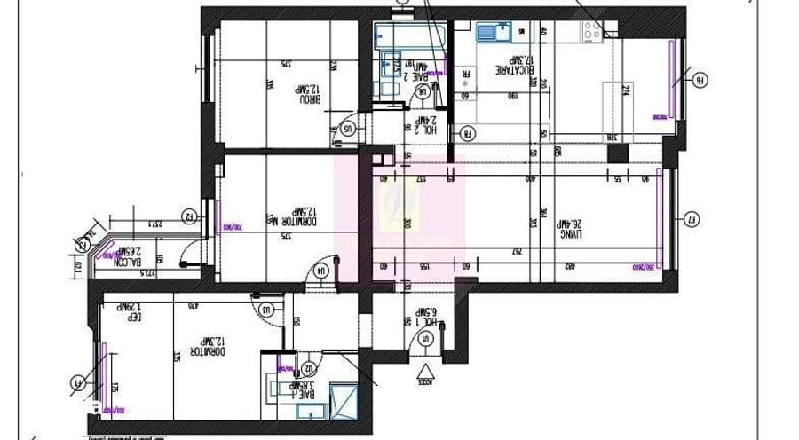 Apartament cu 4 camere decomandat în 13 Septembrie