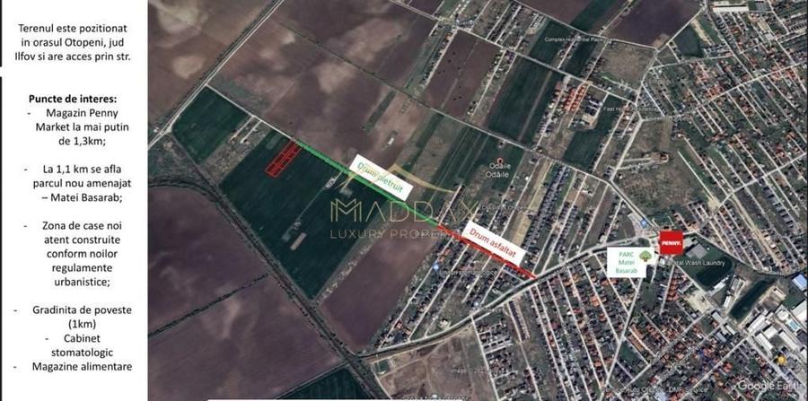 Teren Construcții intravilan de 904 mp, în Nord