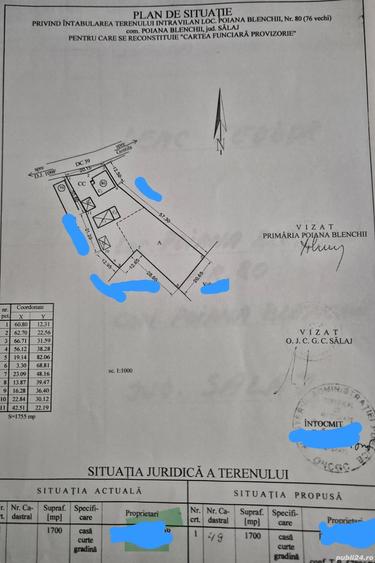 Casă cu 3 camere cu Teren 1700 Mp în Poiana Blenchii