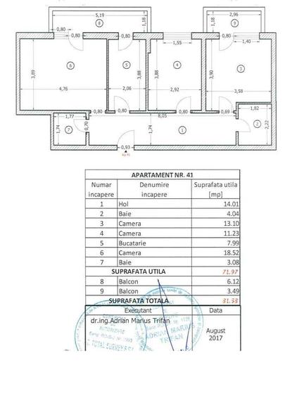 Apartament cu 3 camere decomandat, mobilat în Rahova