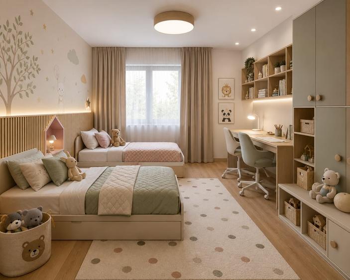 Apartament cu 3 camere decomandat în Chiajna