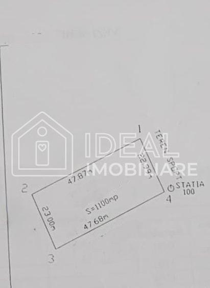 Teren agricol extravilan de 1100 mp, în Mohu