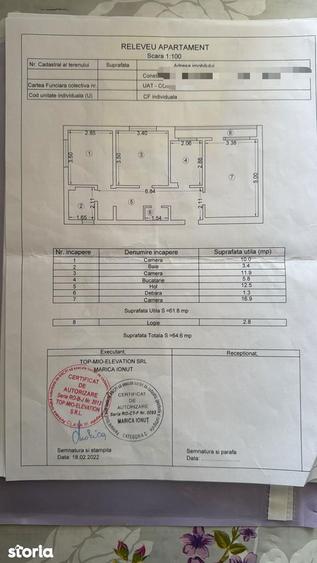 Apartament cu 3 camere decomandat în Sat Vacanță