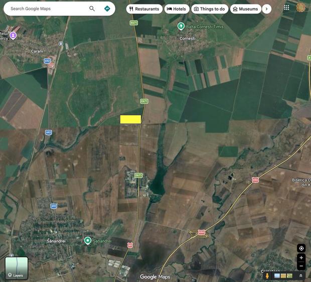 Teren Construcții extravilan de 144600 mp, în Sânandrei