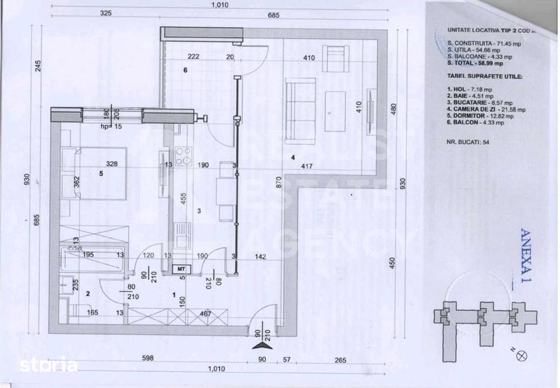 Apartament cu 2 camere în Colentina