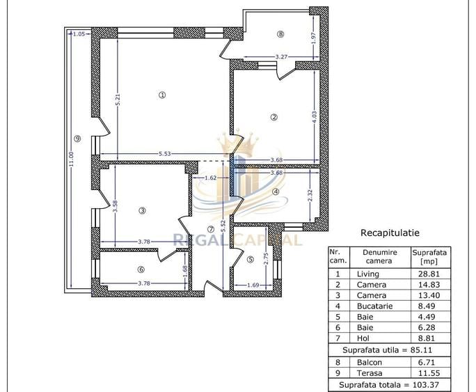 Apartament 3 Camere / Baneasa / Bd Aerogarii/ Biharia - 1