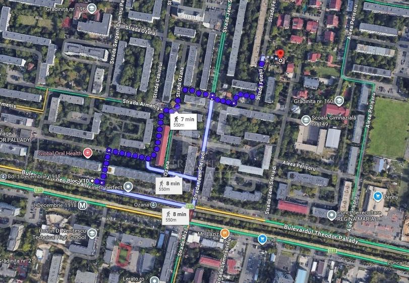 Teren Construcții intravilan de 526 mp, în Theodor Pallady