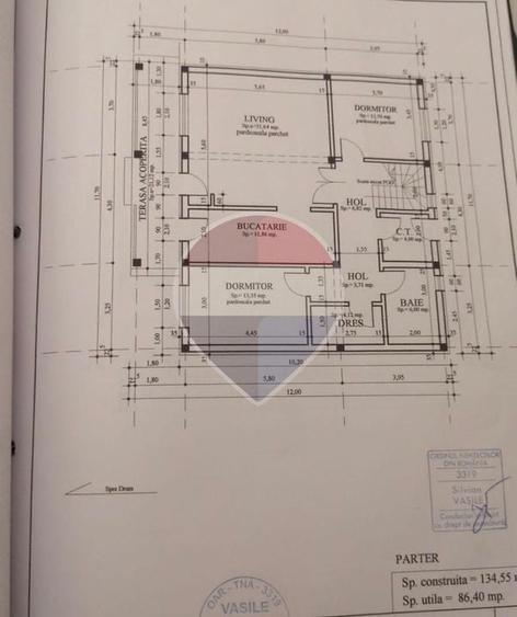 Casă individuală cu 4 camere cu Teren 455 Mp în Șendreni