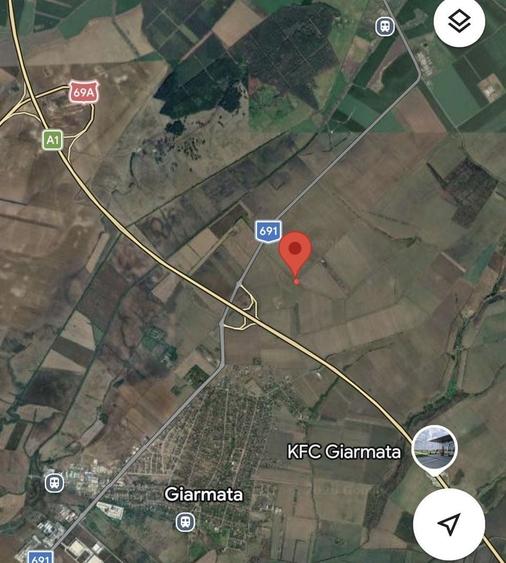 Teren agricol intravilan de 50000 mp, în Giarmata