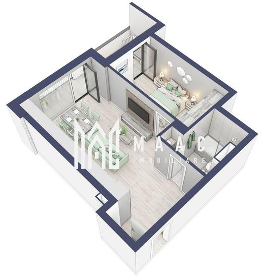 Apartament cu 2 camere în Turnișor