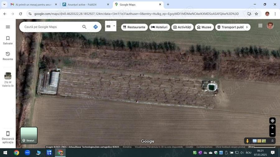 Teren de 10000 mp, în Exterior Vest