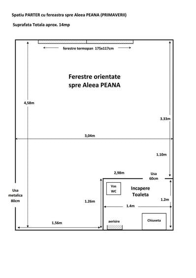 Spațiu comercial, de 15 mp, în Mărăști