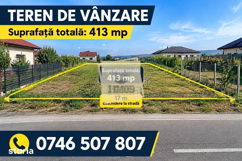 Teren de 413 mp, în Cristian