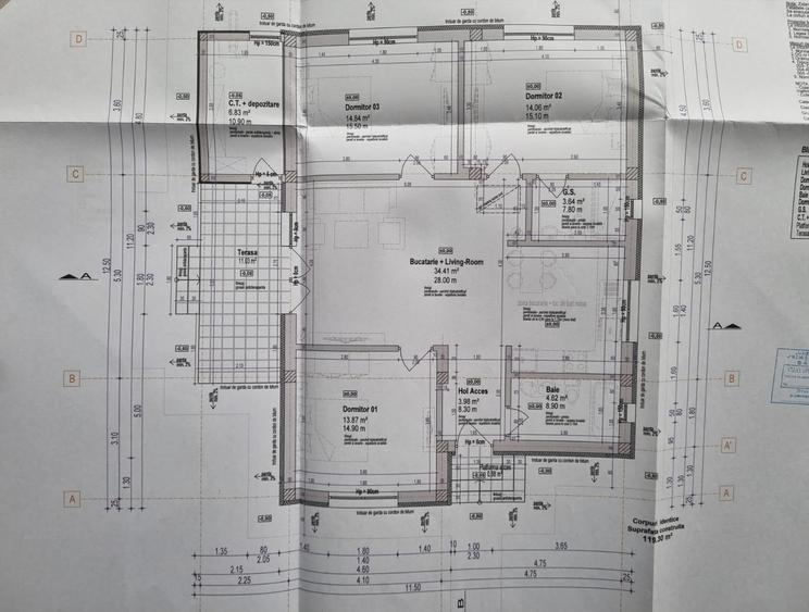 Casă individuală cu 4 camere cu Teren 440 Mp în Buftea