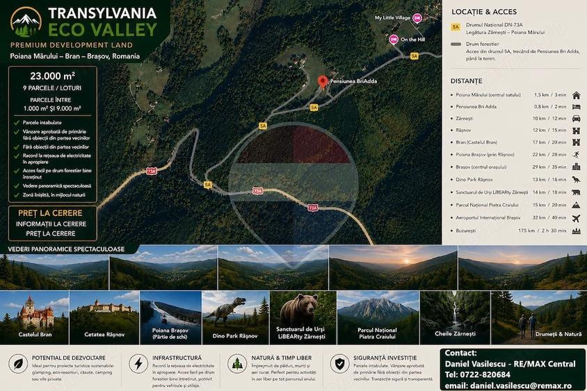 Teren de 1092 mp, în Poiana Mărului