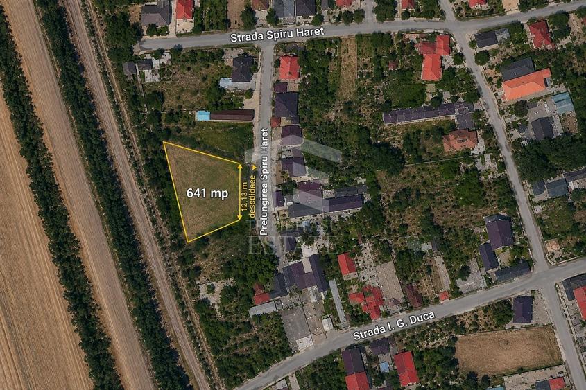 Teren Construcții intravilan de 641 mp, în Periferie