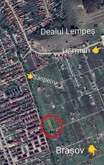 Teren de 800 mp, în Sânpetru