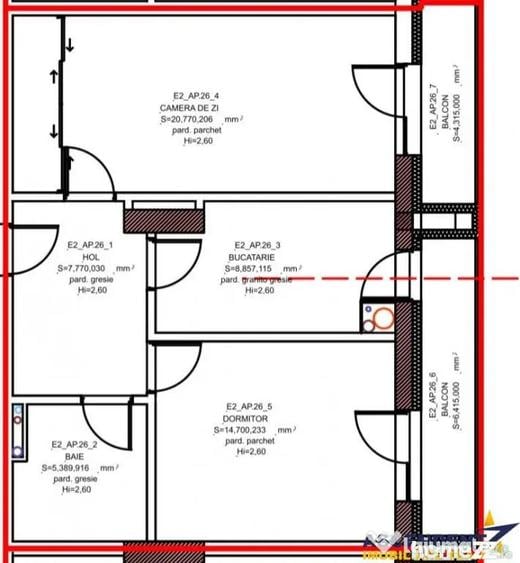 Apartament cu 2 camere decomandat în Tudor