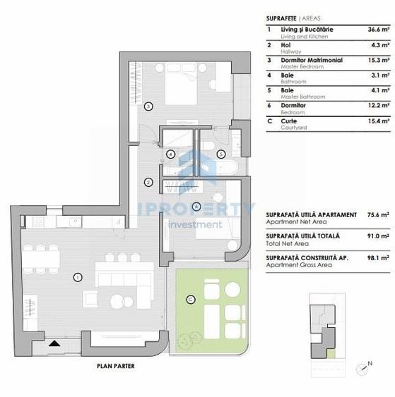 Apartament cu 3 camere semidecomandat în Grivița