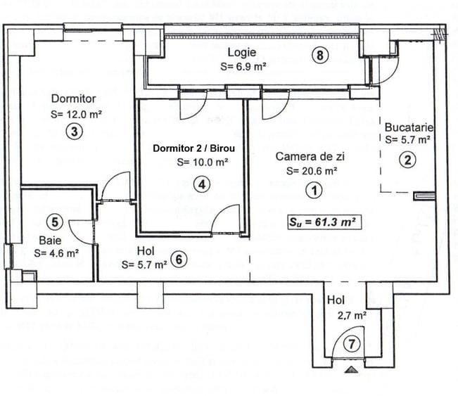 Apartament cu 3 camere decomandat în Circumvalațiunii