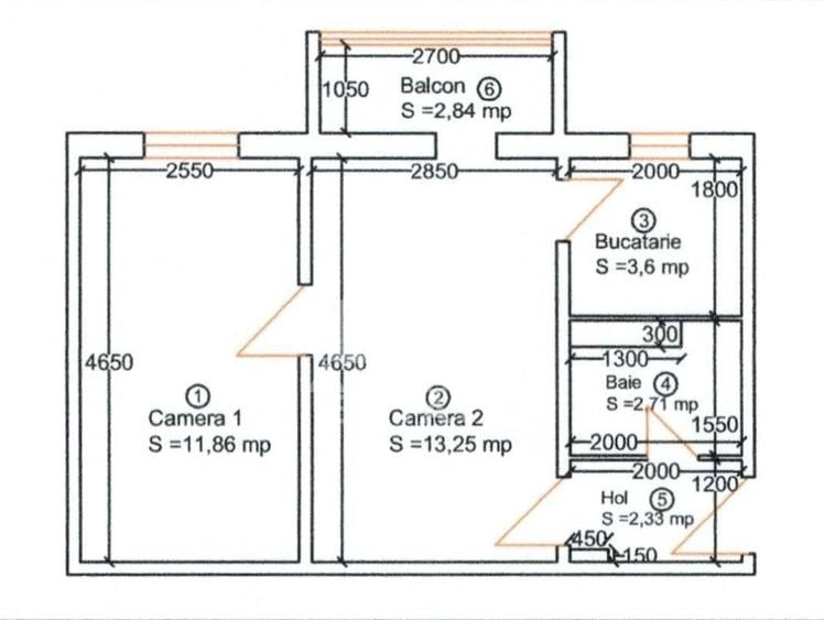 Apartament 2 camere de vanzare, etaj 2, zona Dacia, Timisoara - 11