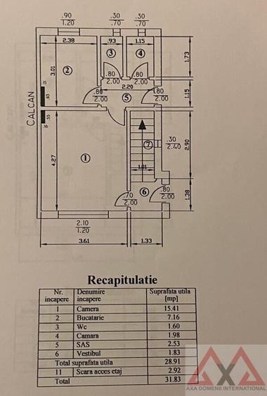 Duplex cu 3 camere cu Canalizare în Vatra Luminoasă