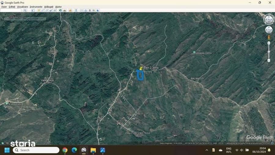 Teren de 25000 mp, în Dumitrești