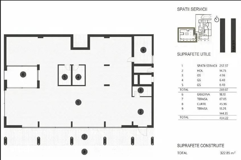 Spațiu comercial, de 434 mp, în Tei