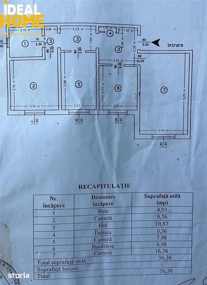 Apartament 3 camere decomandat Petru Poni - 1