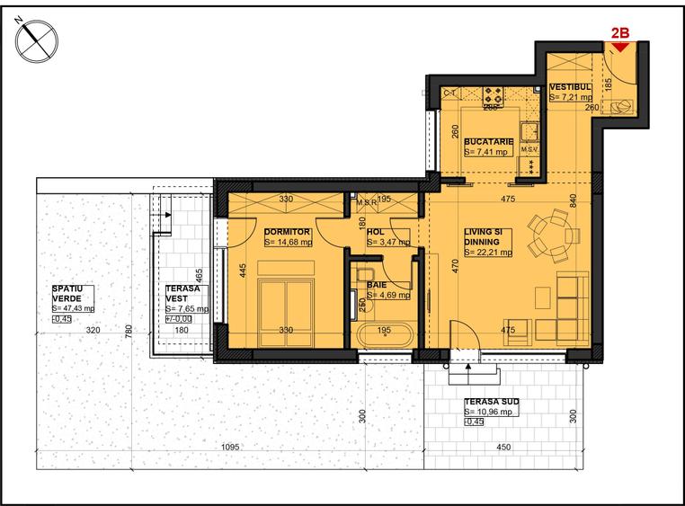 Proprietar, vand  apartament 2 camere  cu gradina - 15