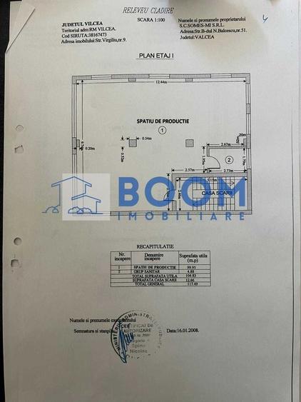 Birou, de 287.35000610352 mp, în Cartierul Nord
