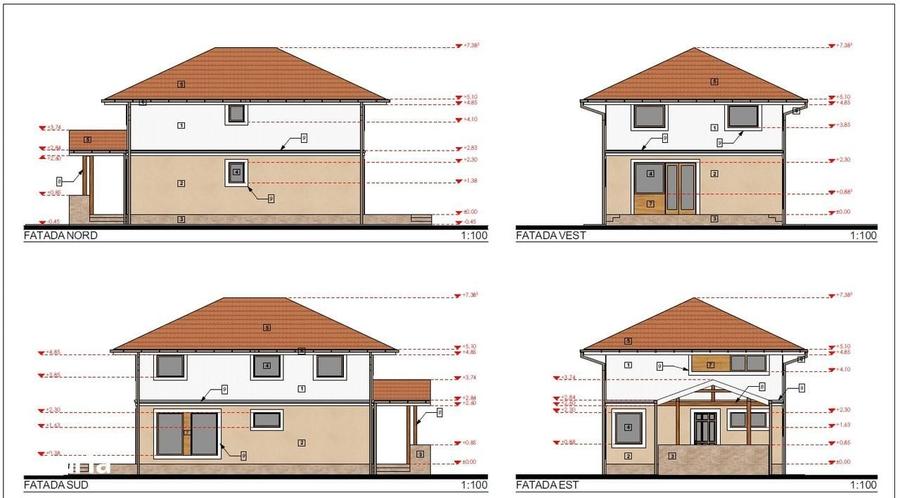 Casă cu 4 camere cu Teren 500 Mp în Central