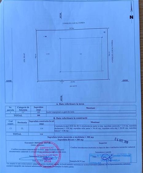 Casă cu 8 camere cu Canalizare în Lunca Cetățuii