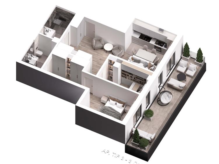 Apartament cu 3 camere decomandat în Parcul Carol
