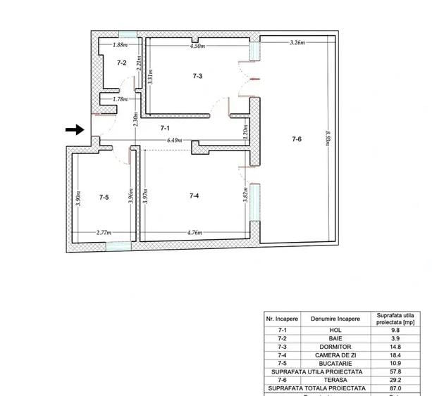 Apartament 2 Camere Decomandat Theodor Pallady Terasa 29 MP STB 5 Min - 3