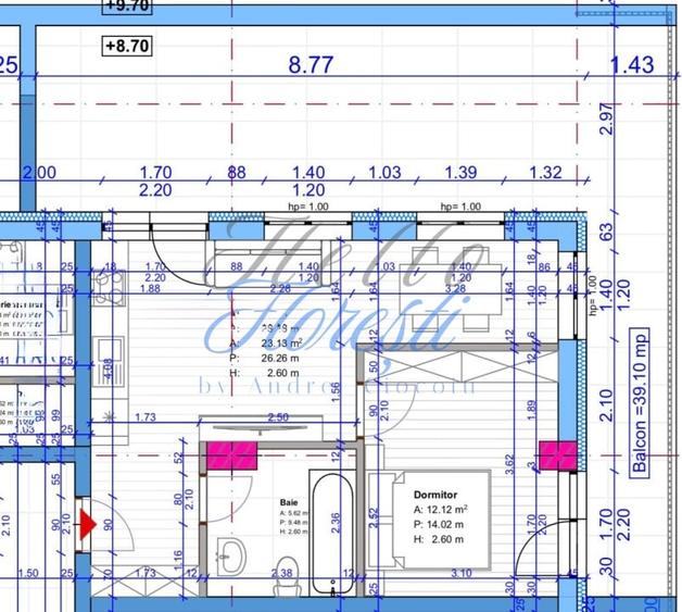 Apartament cu 2 camere, terasa in Floresti zona Terra - 1
