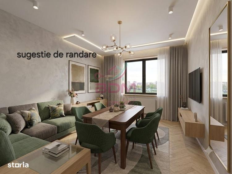 Apartament cu 2 camere semidecomandat în Micro 1