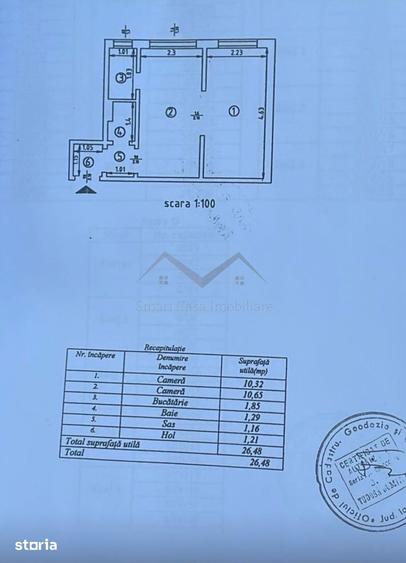 Apartament 2 camere Confort redus - CANTEMIR - 1
