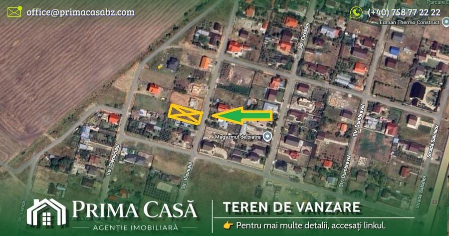 Teren intravilan de 1000 mp, în Spătaru