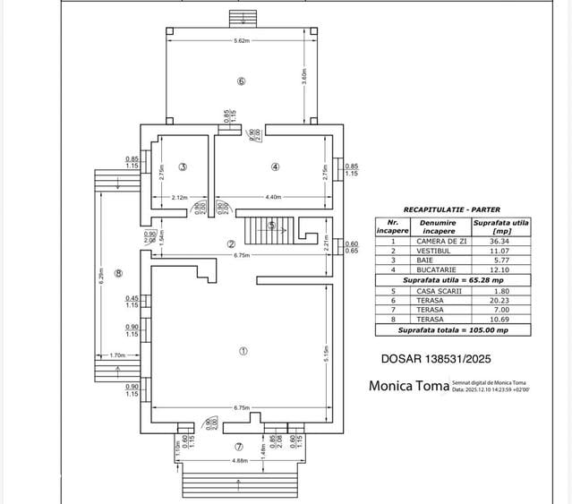 Casă cu 5 camere cu Teren 700 Mp în Titan