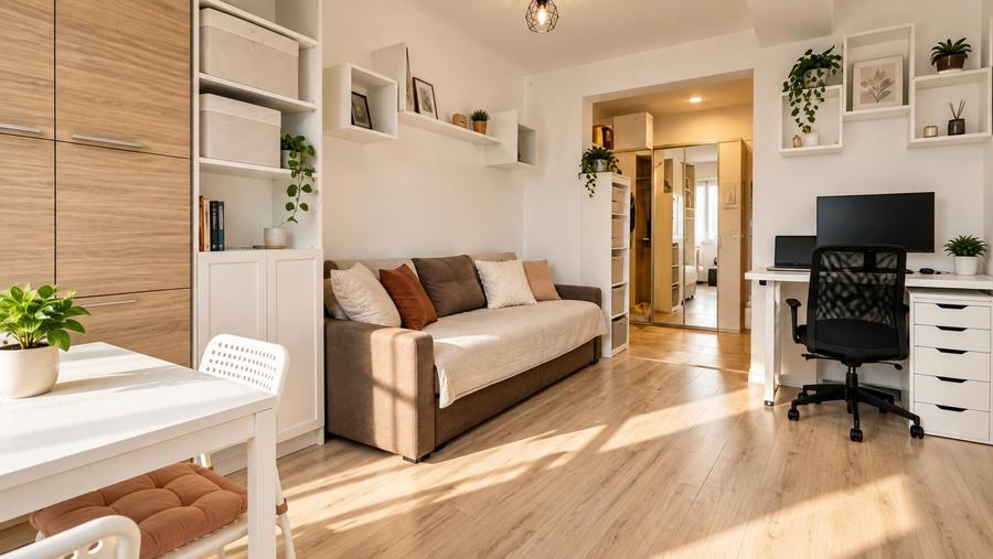 Apartament cu 2 camere semidecomandat în Braytim