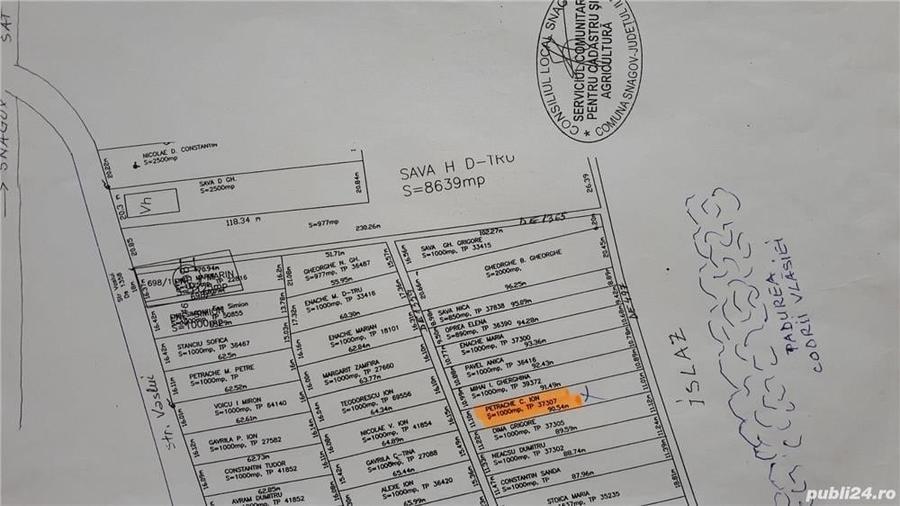 Teren de 1000 mp, în Ghermănești