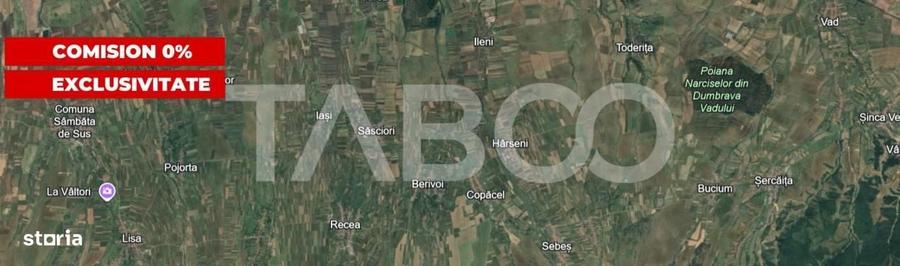 Teren de 2000 mp, în Recea