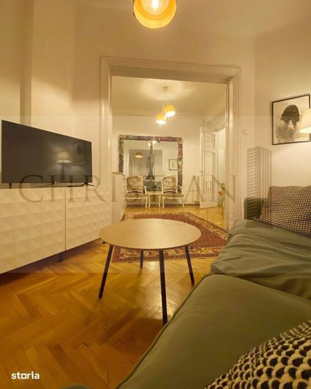 Apartament cu 2 camere semidecomandat, mobilat în Brezoianu