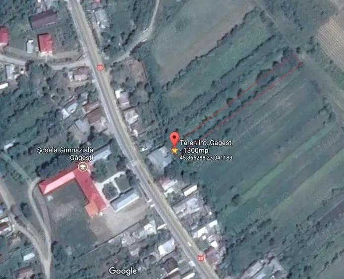Teren de 1300 mp, în Găgești
