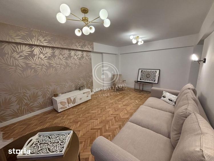 Apartament cu 3 camere semidecomandat, mobilat în Floreasca